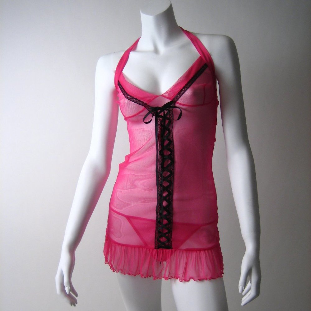 New RED SEDUCTION pink mini dress lingerie